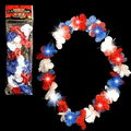 33" Flower Lei Light Up RWB Necklace